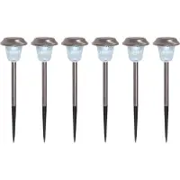 Näve Lampe solaire de jardin Piquet de terre Kit de 6 lampes solaires d'extérieur Lampe de rue solaire 4043306