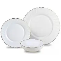 King Hoff service de table Opal Marigold pour 6 personnes 18 pièces 62393