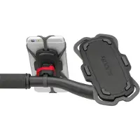 Klickfix PhonePad Support pour smartphone Quad Mini vélo E-Bike Support pour téléphone portable guidon pivotant à 360