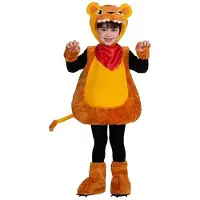 MOM Little Lion Costume Orange 5-6 Years Enfants