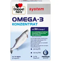 Queisser Pharma GmbH & Co. KG Doppelherz system OMEGA-3 CONCENTRATE, 30 capsules