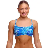 Funkita Fks026 Medium Impact Sports Bra Bleu S Femme