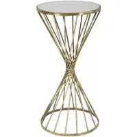 Mauro Ferretti table d'appoint Hypnos Ø 35x70 cm or