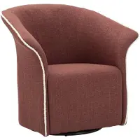 Mauro Ferretti Fauteuil pivotant en tissu bordeaux 83,5x66x80 cm