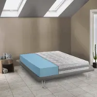 Talamo Italia Aghi - Matelas Double, 200x180x21h cm Blanc, Déhoussable Italy