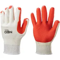 Neo Tools Gants de travail, 65% coton + 35% polyester enduits de caoutchouc, 10"