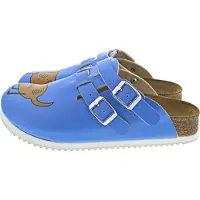 Birkenstock Unisexe, Sandales, Kay SL Birko-Flor étroit, Bleu, (40)
