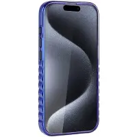 Audi Coque MagSafe bleue pour iPhone 15 Pro