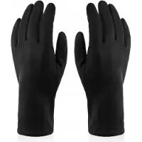 Betlewski Gants en daim noir pour femmes GFD-07