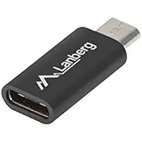 Lanberg Ad-uc-um-01 Adaptateur Usb-c vers Usb Micro B Noir Noir One Size