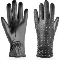 Betlewski Gants iTOUCH Glam Rock pour femmes GLD-BG-6 M + Certificat