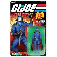 Super7 Figurine GI Joe ReAction+ - Série 06 : Cobra Commander (version cinéma, cape noire) - 10 cm