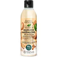 Barwa Shampooing naturel pour cheveux abîmés et cassants Lait d'amande, 300ml