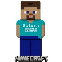 Air val international Gel douche et shampoing 2 en 1 pour enfants, Minecraft, 400 ml