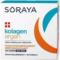 Soraya Kolagen+Argan Crème hydratante anti-rides jour/nuit, 50 ml