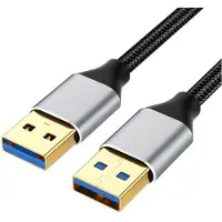 INF Câble d'extension USB 3.0 mâle à mâle haute vitesse pour transfert de données 2 m