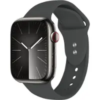 Crong Bracelet Liquid pour Apple Watch 44/45/46/49 mm (Graphite)