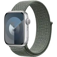 Crong Bracelet sport en nylon pour Apple Watch 44/45/46/49 mm (vert militaire)