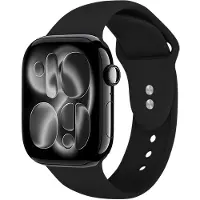 Crong Bracelet Liquid pour Apple Watch 38/40/41/42 mm (Noir)