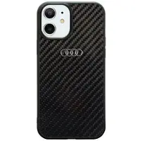 Audi Coque iPhone 11 en fibre de carbone noire