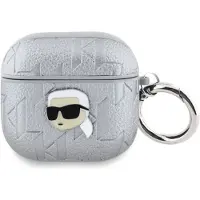 Karl Lagerfeld Cas Monogram Karl Head Do Airpods 4 Srebrny