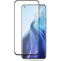 Crong Verre trempé 3D Armor Glass - Verre trempé 9H à colle intégrale pour Xiaomi Mi 11 (écran complet) + cadre d'installation