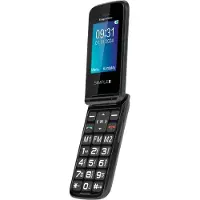 Krüger&Matz Simple 931 Téléphone portable pour seniors avec double écran, touche SOS et support 4G
