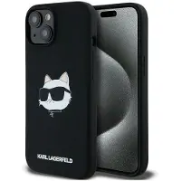 Karl Lagerfeld Klhmp15mschpplk Iphone 15 Plus14 Plus 6.7 Silicone Choupette Head Phone Case Clair