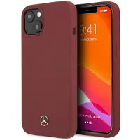 Mercedes Coque en silicone rouge pour iPhone 13 mini