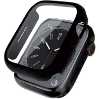 Crong Étui hybride pour Apple Watch 41 mm avec verre (noir)
