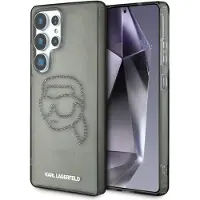Karl Lagerfeld Rhinestones Head Logo Samsung Galaxy S25 Ultra Phone Case Gris