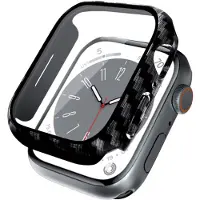 Crong Boîtier hybride pour Apple Watch 44 mm (carbone) - Boîtier avec verre