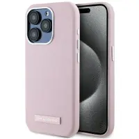 Karl Lagerfeld KLHMP15XPGMSRPP iPhone 15 Pro Max 6.7" różowy/pink hardcase FW Metal Plate MagSafe (Apple iPhone 15 Pro Max), Coque pour téléphone portable, Rose, Pink