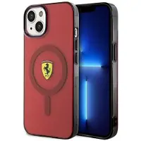 Ferrari Coque MagSafe translucide rouge pour iPhone 14