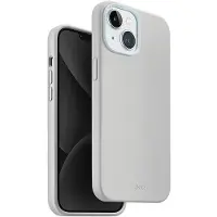 Uniq étui Lino Hue iPhone 15 6.1" Magclick Charging jasnoszary/chalk grey (Apple iPhone 15), Coque pour téléphone portable, Gris