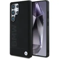 BMW Étui en cuir noir pour Samsung Galaxy S25 Ultra