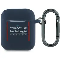 Red Bull Etui Silicone Logo & Lines Do Airpods 1 / 2 Granatowy
