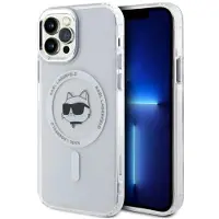 Karl Lagerfeld KLHMP12MHLSCHH iPhone 12 / 12 Pro 6.1" biały/white hardcase IML Metal Choupette Head (Apple iPhone 12), Coque pour téléphone portable, Blanc