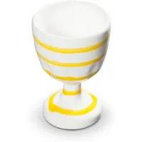 Gmundner Keramik Jaune flammé, coquetier (H : 7,5 cm), Coquetier, Jaune