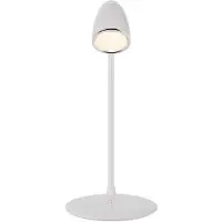 Proove Lampe de bureau moderne à Led 10W avec chargeur,.inductive 15W blanc/blanc
