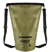 Neo Tools Sac à dos étanche 40L en PVC 500D - Sac et sac à dos étanches 2 en 1 - fermé par une boucle - poche zippée