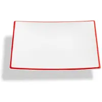 Gmundner Keramik Bord rouge rubis, Assiette à dessert Trend (20x20cm), Assiettes, Rouge