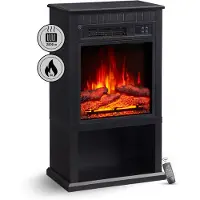 IN & OUT HOUSE GmbH Cheminée électrique sur pied BALDERIA Ember – Puissance 2 000 W, noire