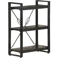 vidaXL Bibliothèque à 3 niveaux 60x30x80 cm Bois de manguier massif
