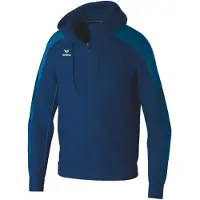 Erima Veste d'entraînement Evo Star avec capuche bleu