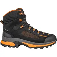 Lowa - Chaussures de randonnée GORE-TEX&reg; - Corvara GTX Mid Black/Orange en Cuir - Taille 43,5 - Noir
