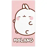 Sakami Merchandise Molang Pink Towel 150x75 Cm Rose