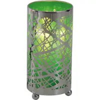 Näve lampe de table - plastique/métal - chrome, vert ; 3087217