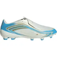 Adidas Chaussure de foot 'F50 Messi League' ivoire / bleu clair / or