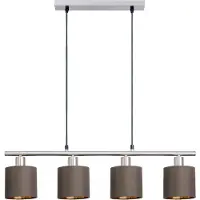 Näve E14 Lampe à suspendre MARON 72,4x12cm brun 7092014